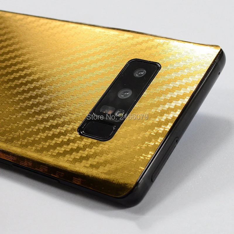 Для Samsung Galaxy Note 5 8 3D Гальваническое углеродное волокно задняя крышка наклейка для