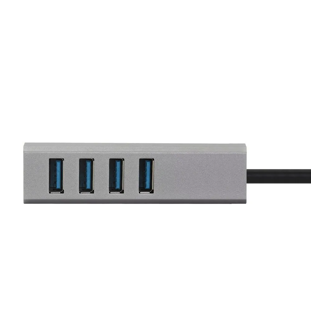 

CHUYI USB Hub 3.0 4-port USB3.0 High-speed Splitter Adapter With DC 5V / 2A Power Supply Port For Laptop PC Phone Note Tablet
