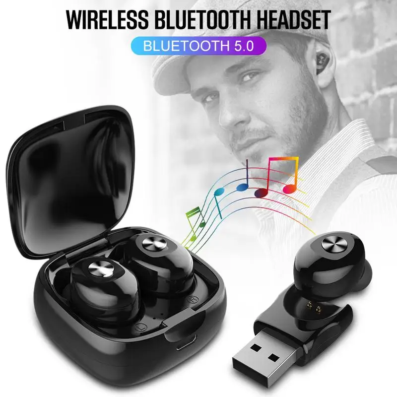 Bluetooth наушники беспроводные 5 0 TWS стерео Музыкальная гарнитура с микрофоном