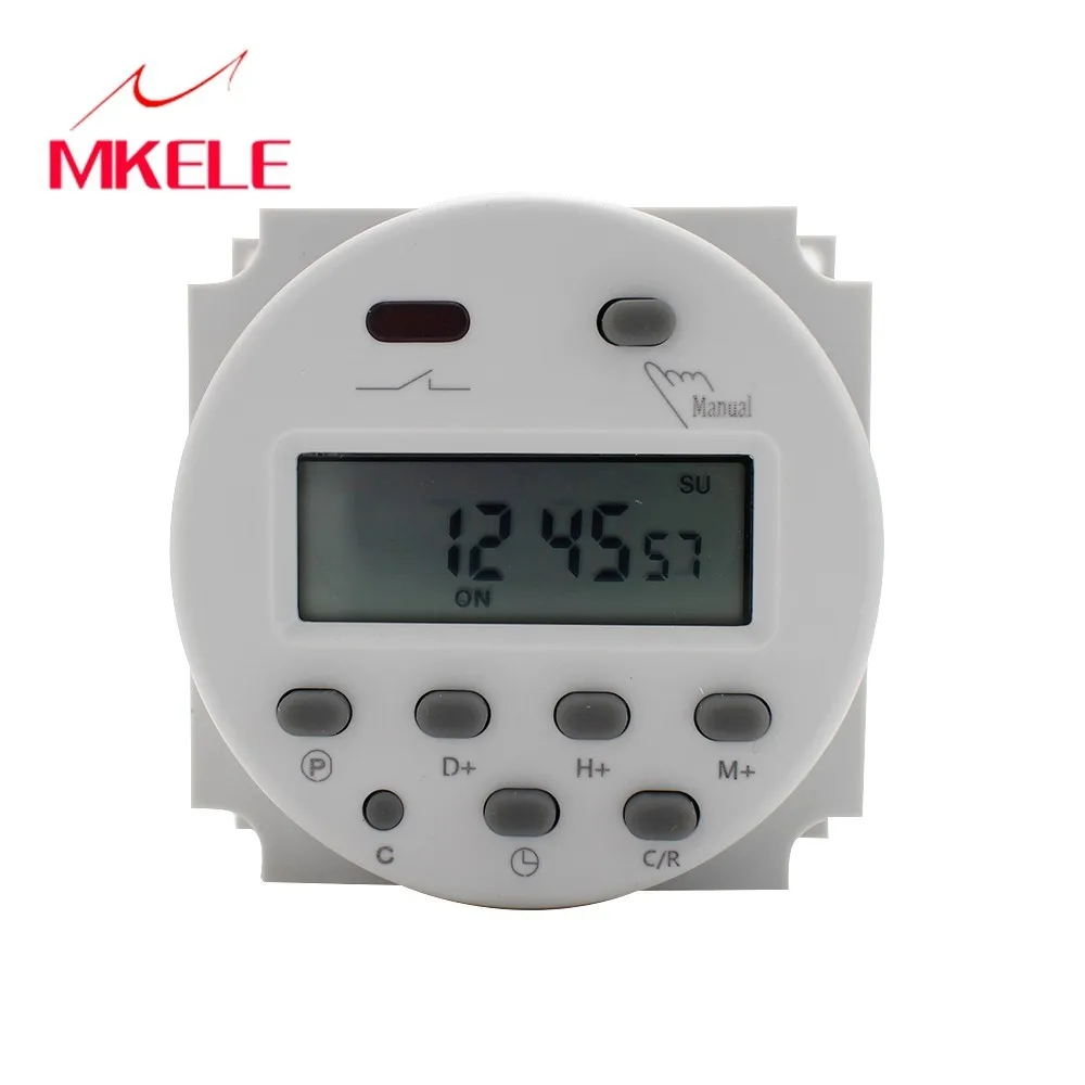 Mkele CN101A цифровой ЖК Дисплей Неделя питания мини программируемый таймер контроль