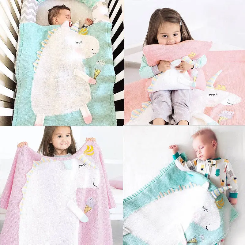 Мягкое флисовое трикотажное одеяло для новорожденных детская кроватка с