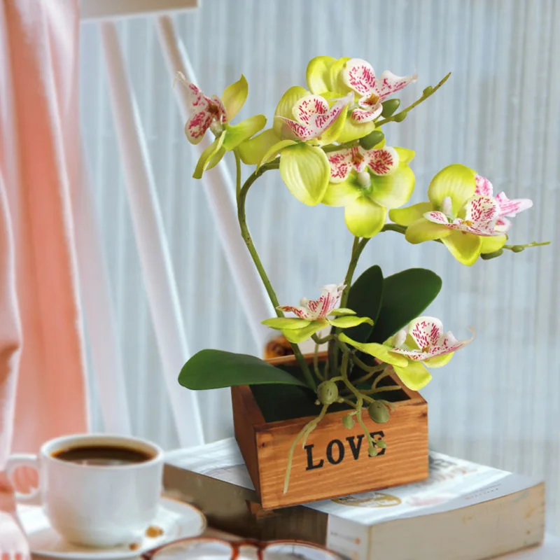 Орхидея орнамент искуственный бонсай искусственный цветок Горшечное растение