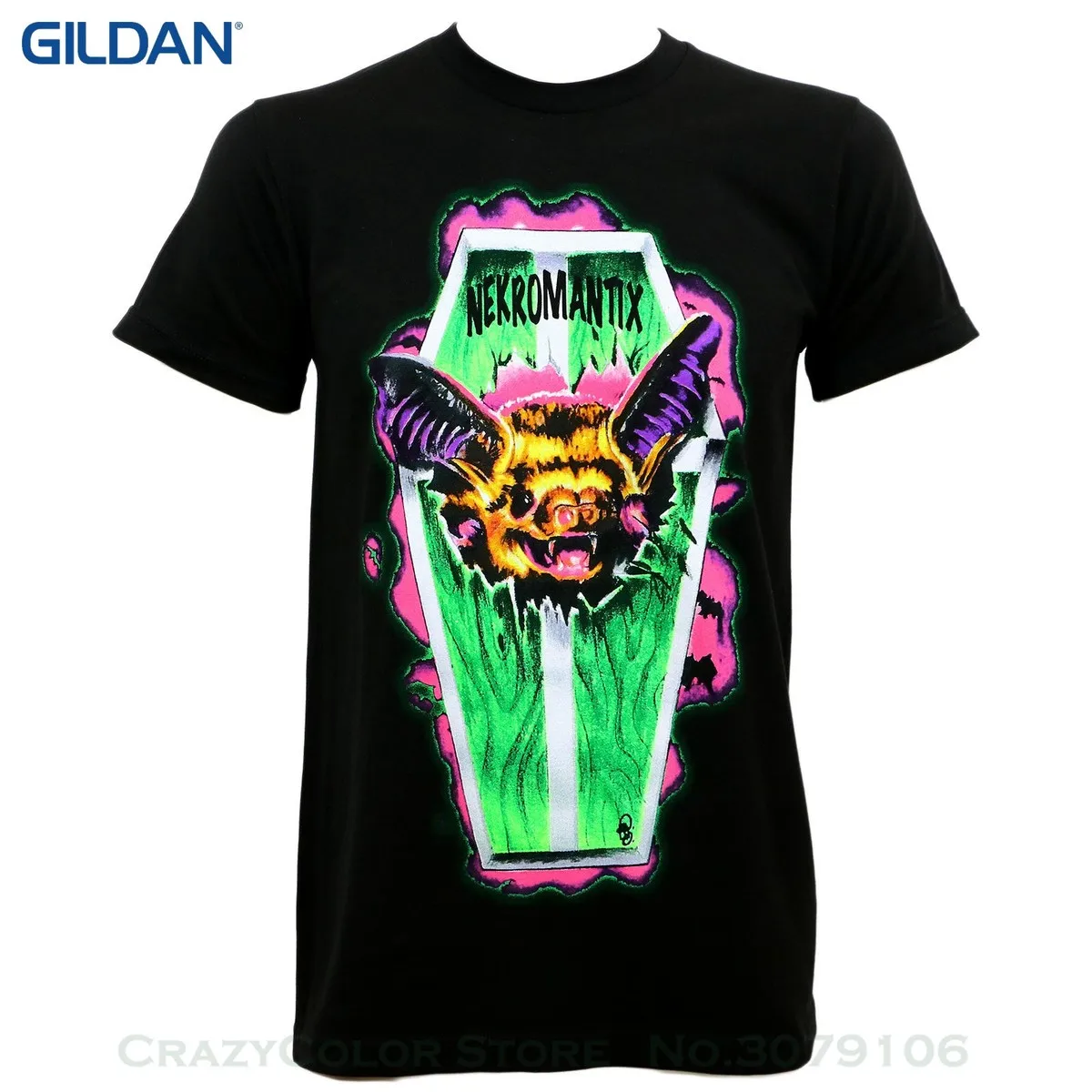 Мужской хит продаж футболка аутентичная Nekromantix Coffin Psychobilly Slim fit s m l Xl 2xl