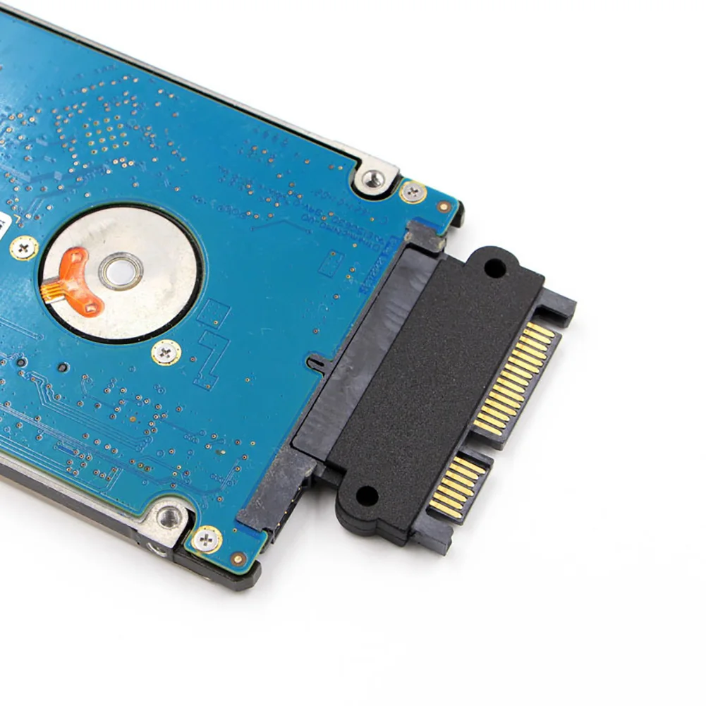 Новое поступление SFF-8482 SAS 22 Pin to 7 + 15 SATA адаптер для жесткого диска под углом 90