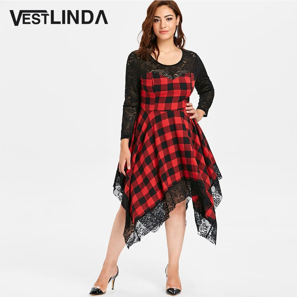 Платье VESTLINDA женское ассиметричное с длинным рукавом и платком | Женская одежда