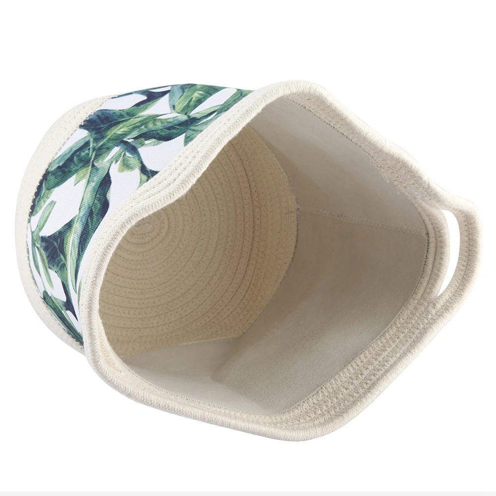 1 шт. корзина для белья с зелеными растениями органайзер хранения хлопковой