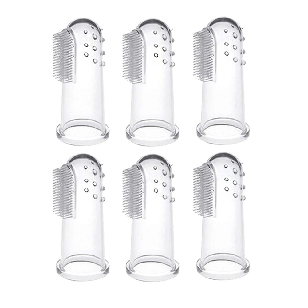 6 шт. в упаковке зубные щетки для домашних животных чистка зубов собак уход за