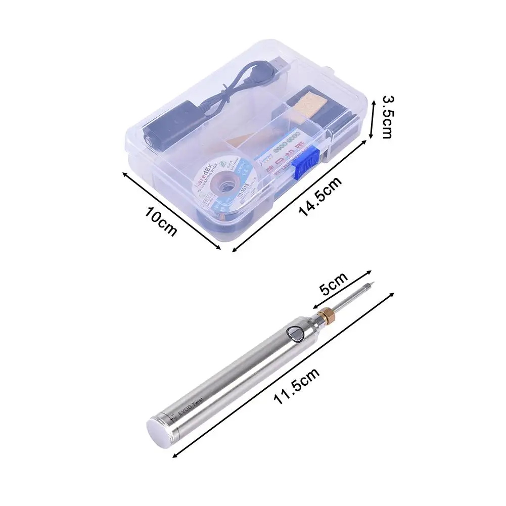 

5V 8W Mini Portable Wireless Soldering Iron Pen Welding Set Rechargeable Battery Soldering Iron and USB Soldering Tools