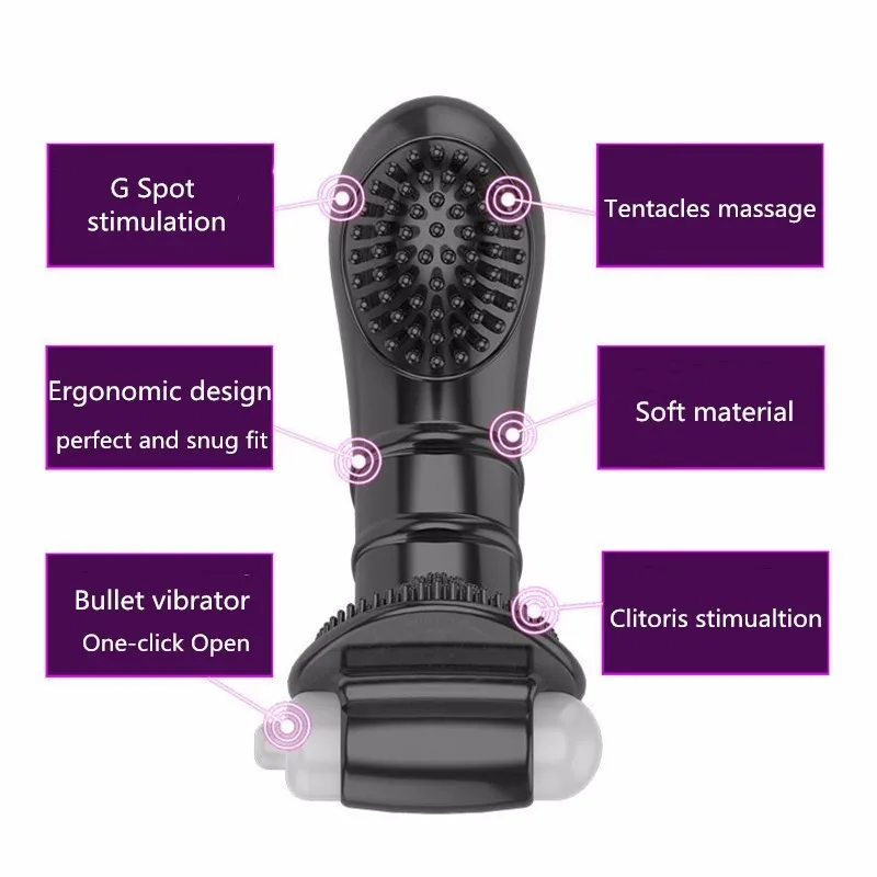 G-Spot киска пальцевой вибратор Стимулятор клитора Секс Вибратор вибрации