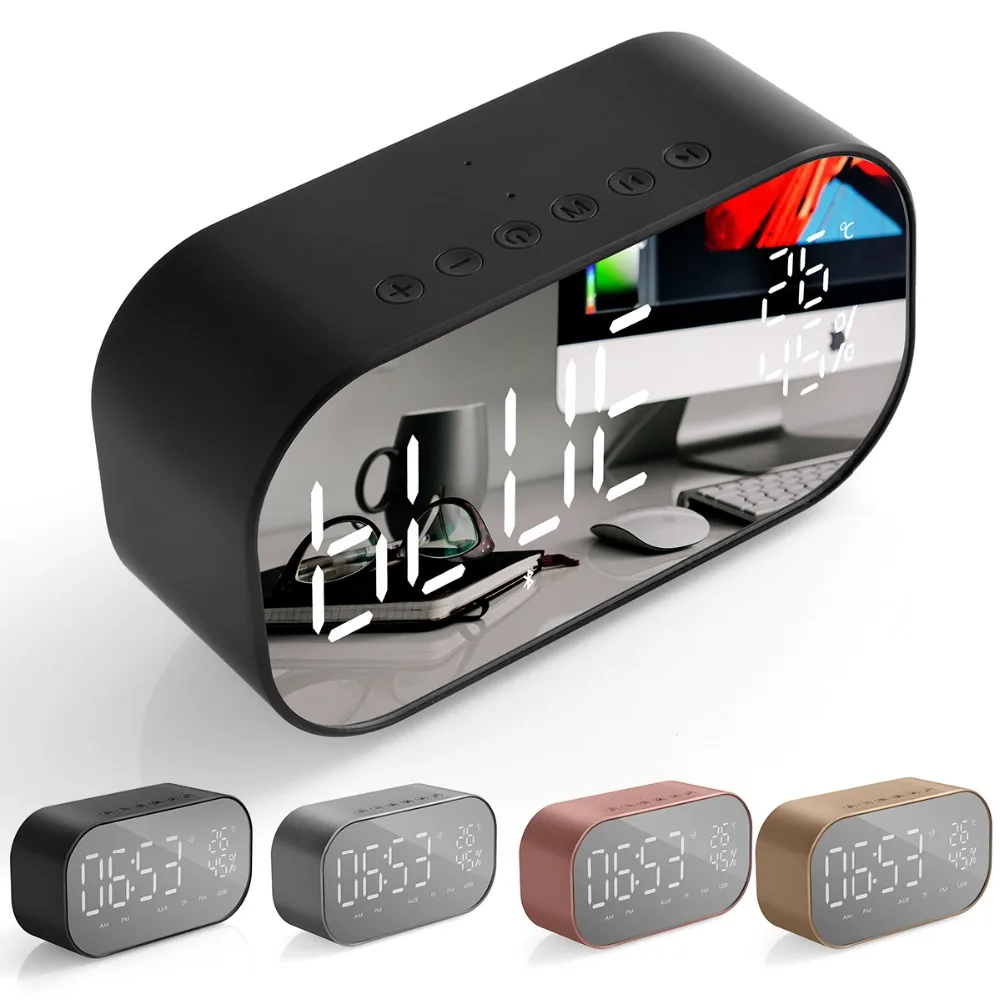 Портативный беспроводной Bluetooth-Динамик SOONHUA цифровой FM-радиоприемник Настольный