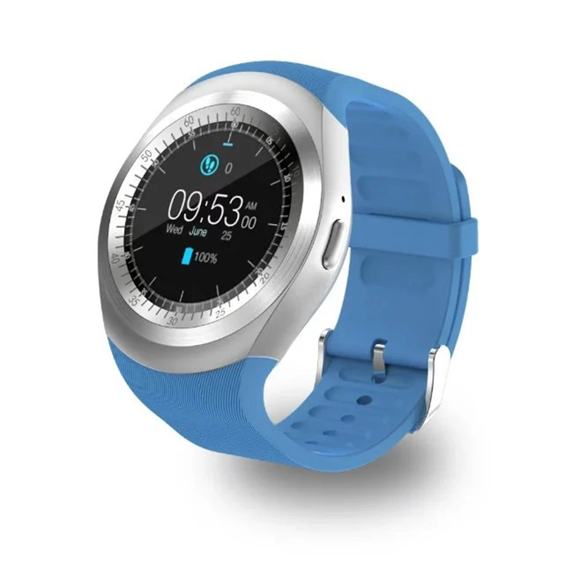 Bluetooth Y1 Смарт-часы Relogio Android SmartWatch Телефонный звонок GSM Sim удаленного Камера