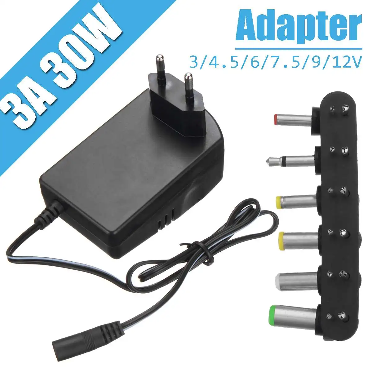 Адаптер переменного тока CLAITE DC12V 2.5A 30 Вт адаптер питания с регулируемым