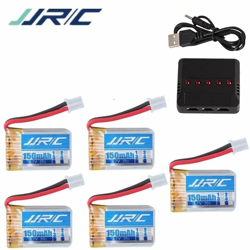 

Зарядные устройства 5-в-1 для JJRC H36 NH010 F36 E010 E010C E011 E011C E013, запасные части для радиоуправляемого квадрокоптера, 150 мАч, 3,7 в, аккумулятор LIPO