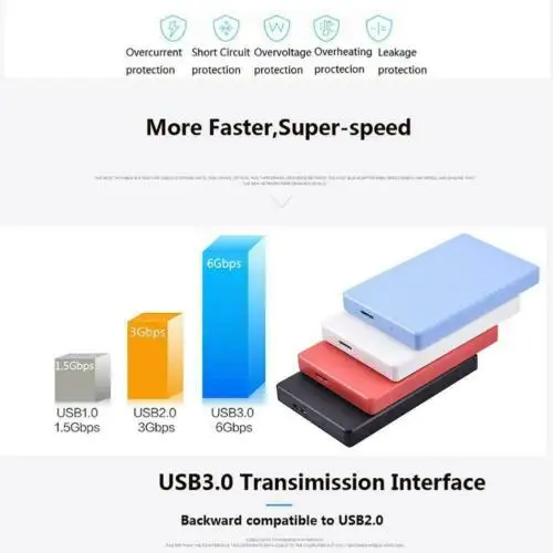 Чехол для внешнего жесткого диска 2 5 дюйма SATA USB 3 0|Док-станции ноутбуков| |