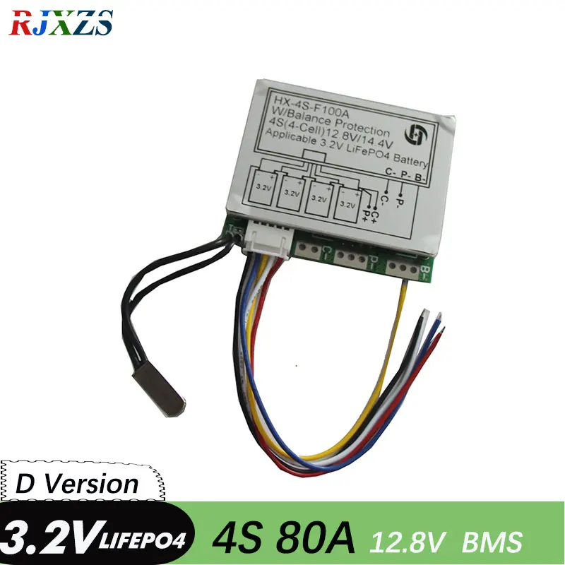 Защитная плата для аккумулятора 4S 60A lifepo4 12 8 в 14 6 18650 BMS PCM аккумуляторной батареи с