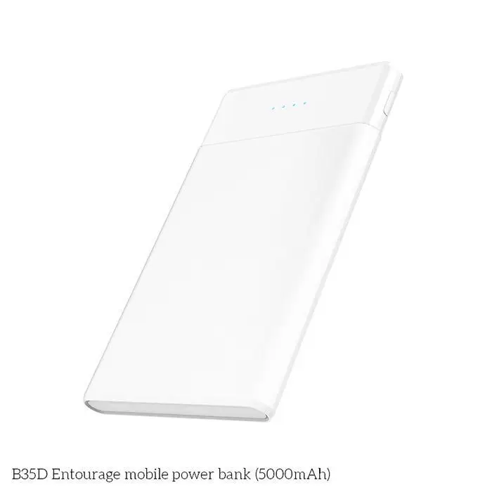 HOCO Портативный 5000 мАч мобильный телефон двойной usb порт светильник показывает