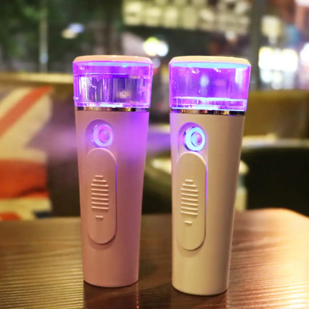 

Rechargeable Nano Face Steamer Hot Cold Mist Moisturizing Sprayer Facial Care Tools Beauty USB Humidifier