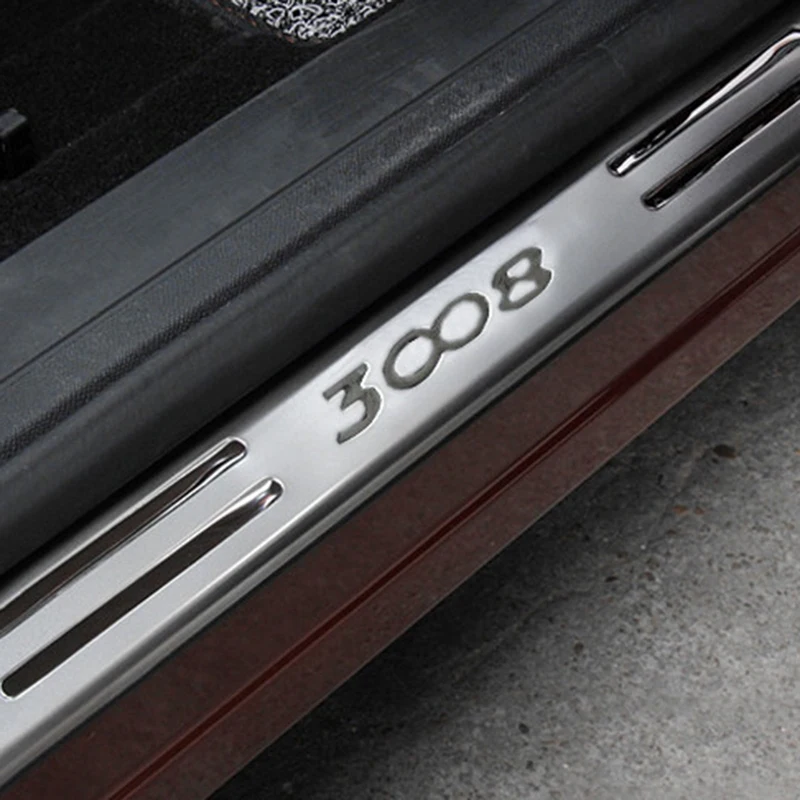 Для Peugeot 3008 Ii Gt 2016 17 2018 2019 автомобильный Стайлинг Нержавеющая Накладка на порог