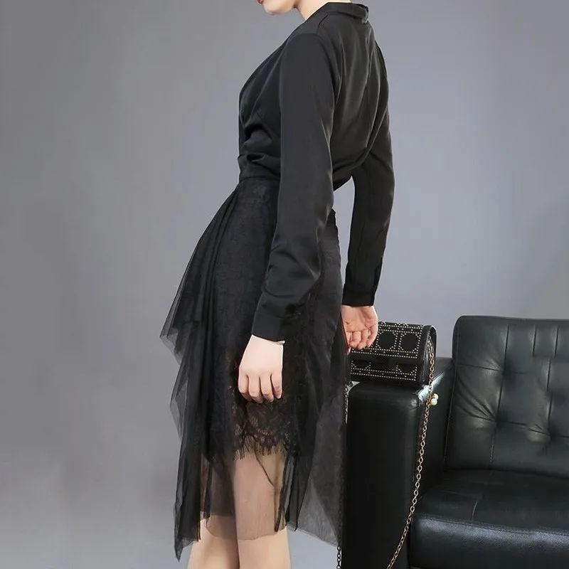 Женский комплект из двух предметов TWOTWINSTYLE с треугольным вырезом длинным рукавом