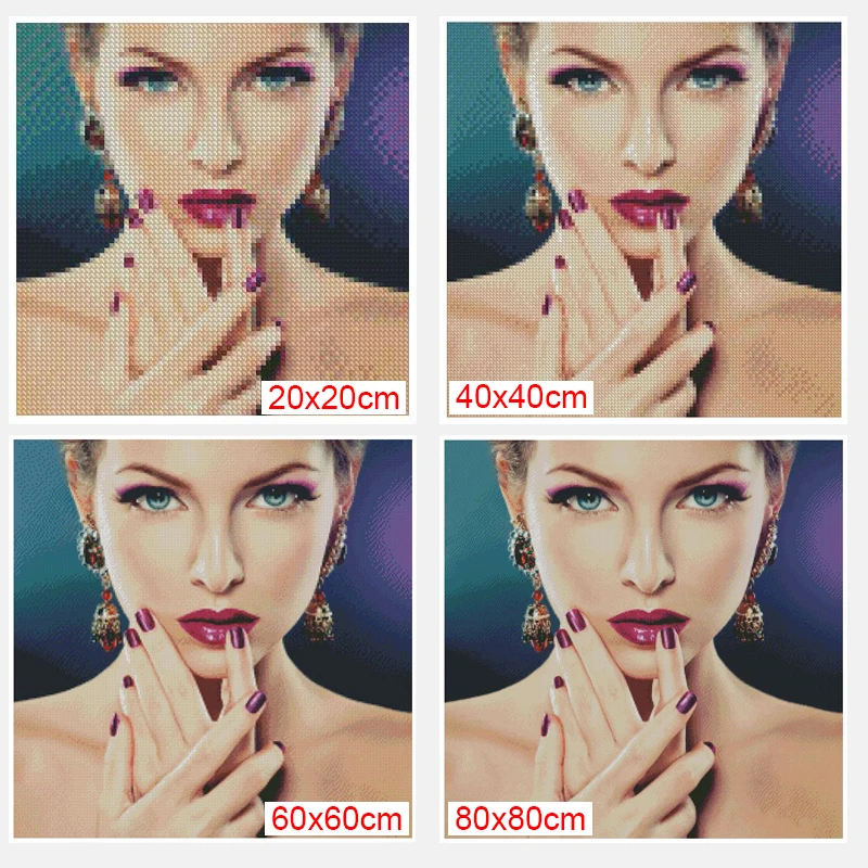 

5D DIY Diamond Painting Cross Stitch Diamond Embroidery Moon Girl Needlework Round Home deco Christmas Diamond Mosaic