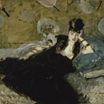 Женщина с вентиляторами La Dame aux Eventails c 1873 Эдуар Мане 1832-1883/Французский масло на