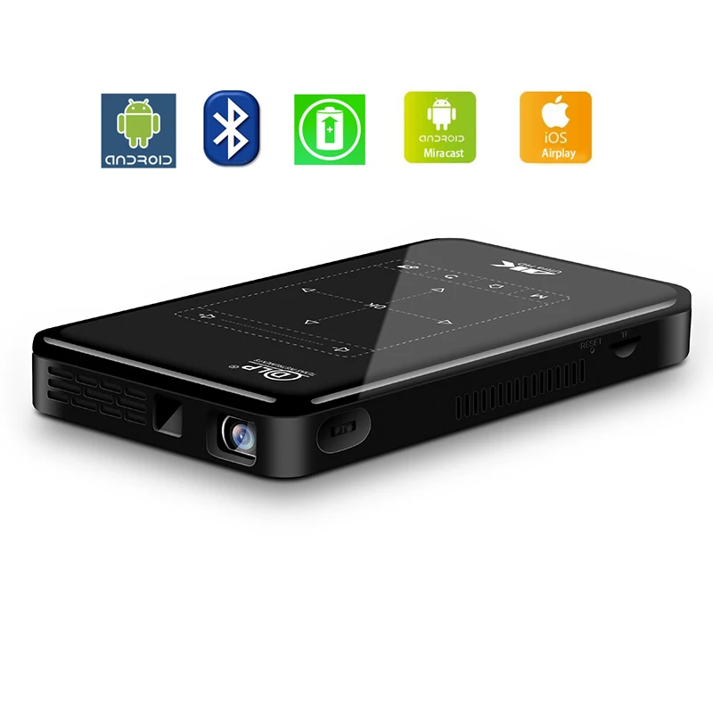 Android Беспроводной Bluetooth 2,4G/5G Wifi 4K Hdmi-In мини Dlp проектор поддержка Miracast Airplay мобильный проектор домашний кинотеатр