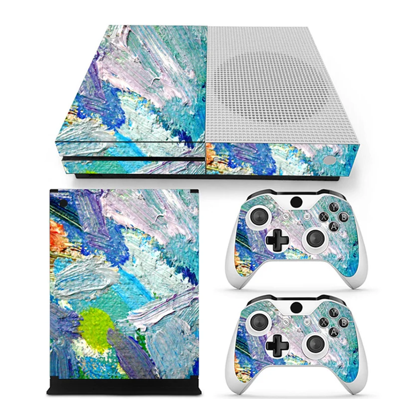 Game Console Skin Sticker Protector For Microsoft Xbox One Slim Artistic Protective Stickers Controllers | Электроника
