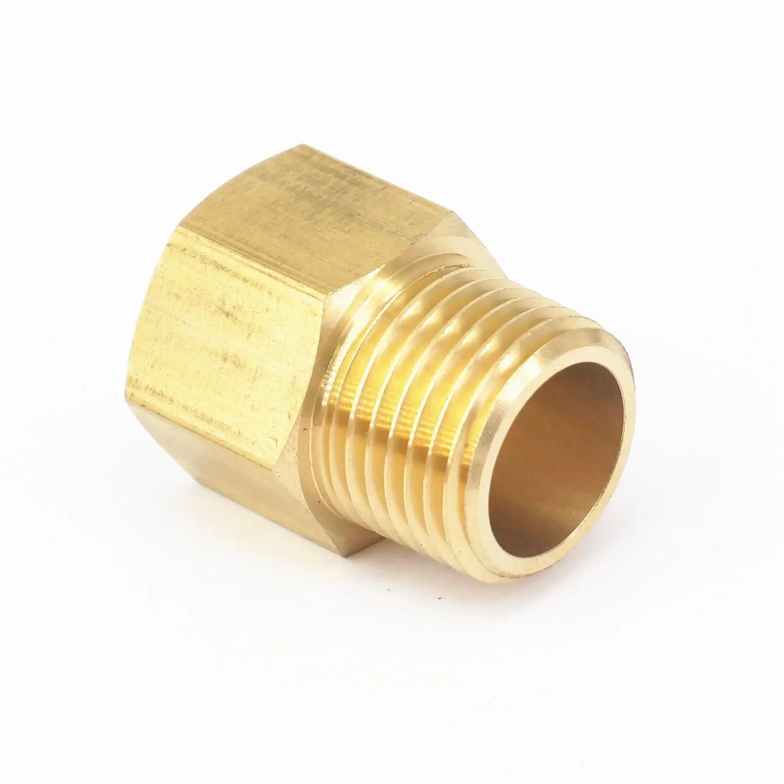 Латунный фитинг коннектор 1/2 &quotBSPT Male x 1/2&quot NPT Female адаптер для манометра давления