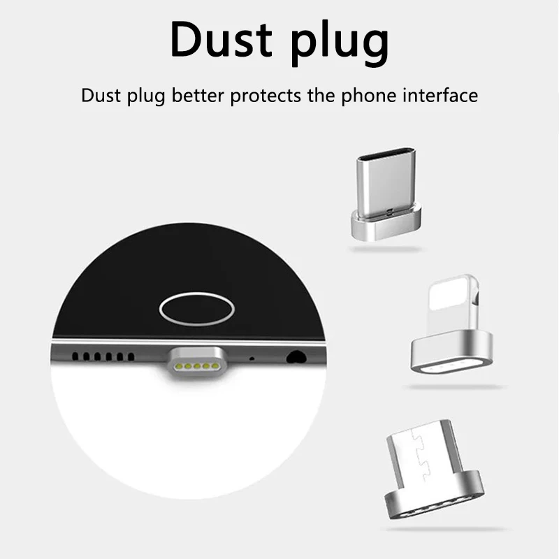 Магнитная запасные аккумуляторы для телефонов iPhone/Micro USB/Тип C мини магнит мАч 1000