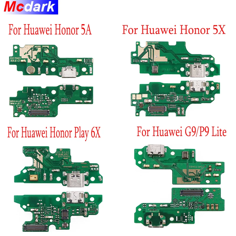 Плата Micro USB для Huawei G9/P9 Lite Honor Play 6X плата с разъемом зарядки гибкий кабель