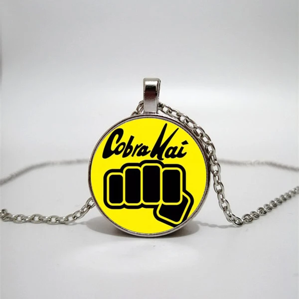Стеклянное ожерелье Cobra Kai ручной работы частное с фото самодельные Украшения