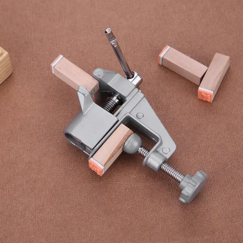 Тиски для мини скамья из алюминиевого сплава зажим винтов тиски DIY ювелирных