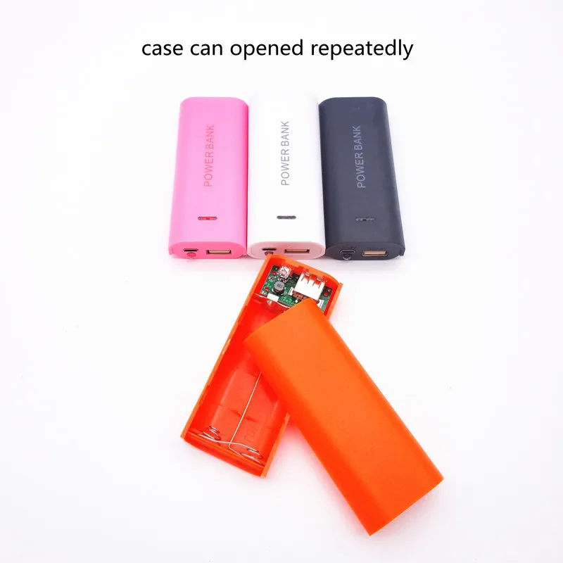 Модный 5600mAh 2X 18650 USB внешний аккумулятор зарядное устройство чехол DIY коробка для