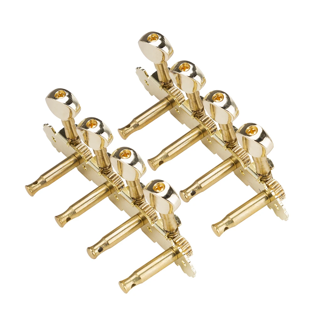

New 2 PCS 4R4L 10 String ElectricTuning Pegs Guitar Tuners Mandolin Guitar Golden for mandolin and 8 strings guitar
