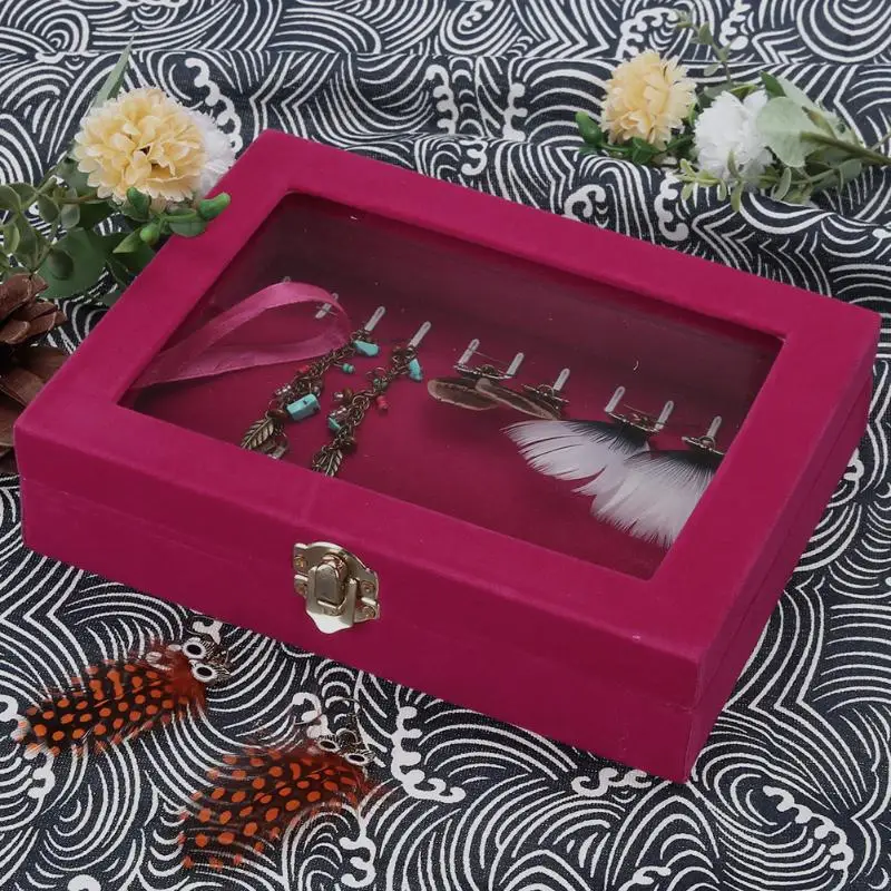 2019 коробка для упаковки ювелирных изделий Дисплей Подарочная серьги ожерелье