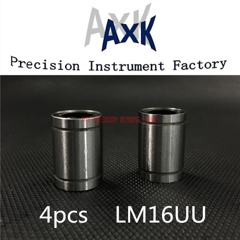 2021 горячая Распродажа AXK Линейный Рельс ЧПУ Запчасти 4 шт. Lm16uu 16 мм 16x28x37 линейный