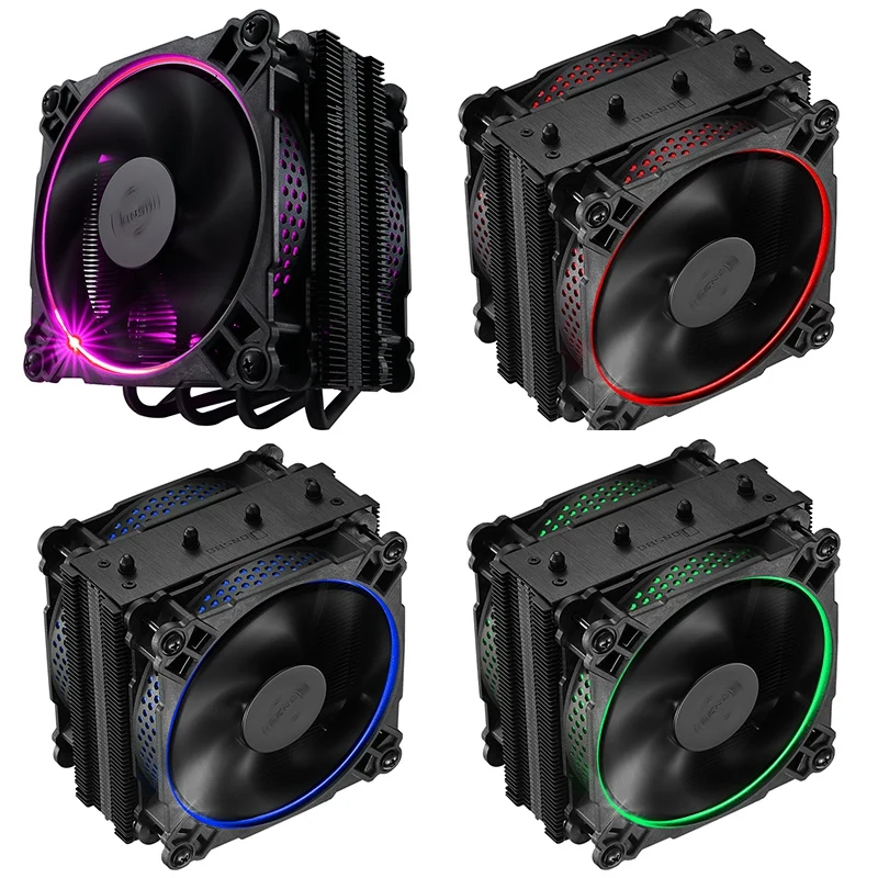 Jonsbo Cr 301 6 тепловых труб вниз давление Rgb свет ЦП радиатор двойной 12 см бесшумные