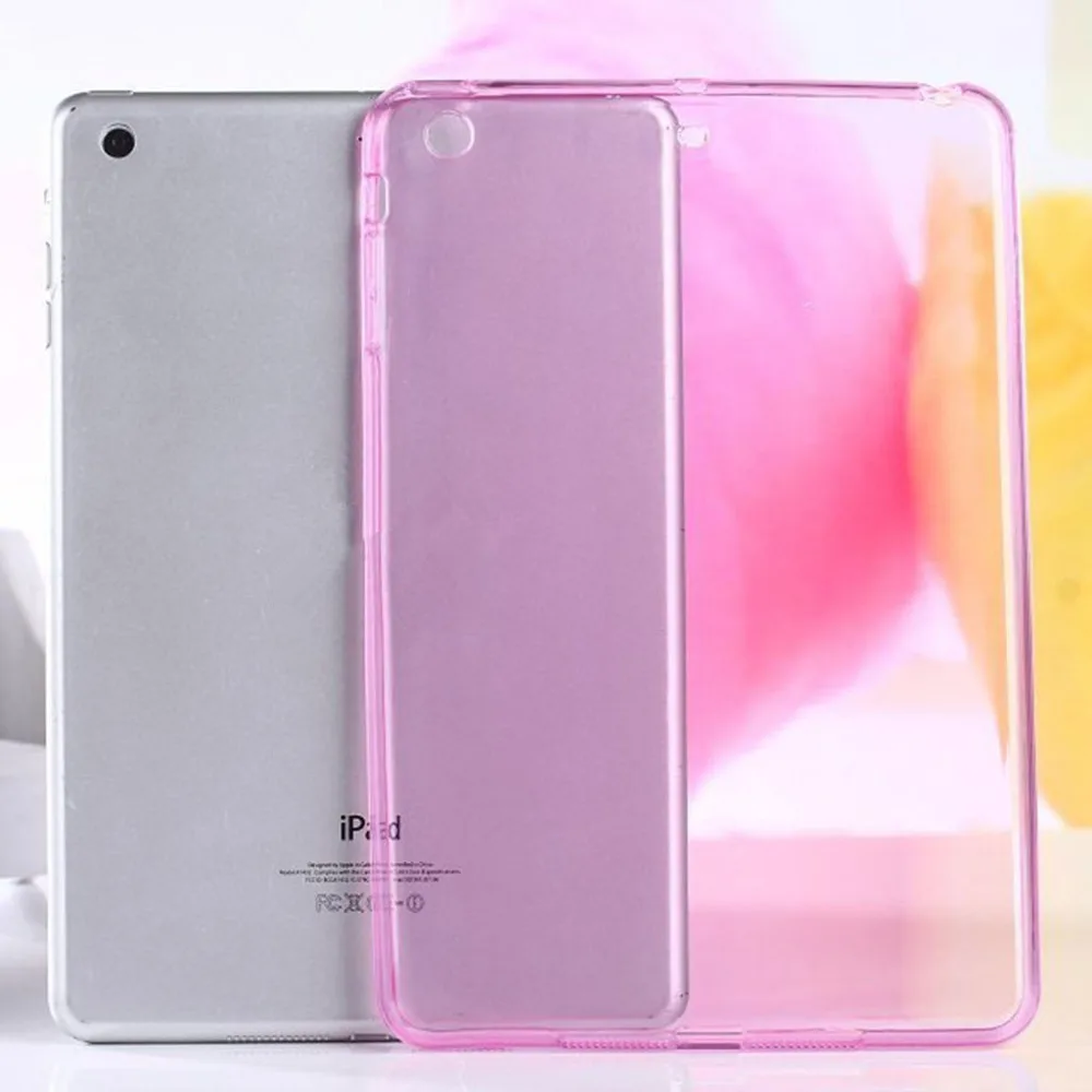 Мягкий ТПУ чехол для планшета iPad mini 4 силиконовый прозрачный Mini защитный высокого