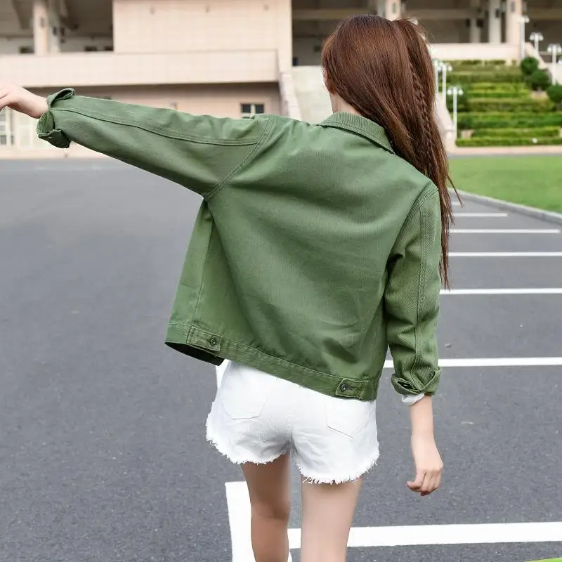 Свободные Chaqueta Invierno Mujer Jaqueta Демисезонный женские корейские Harajuku хлопок