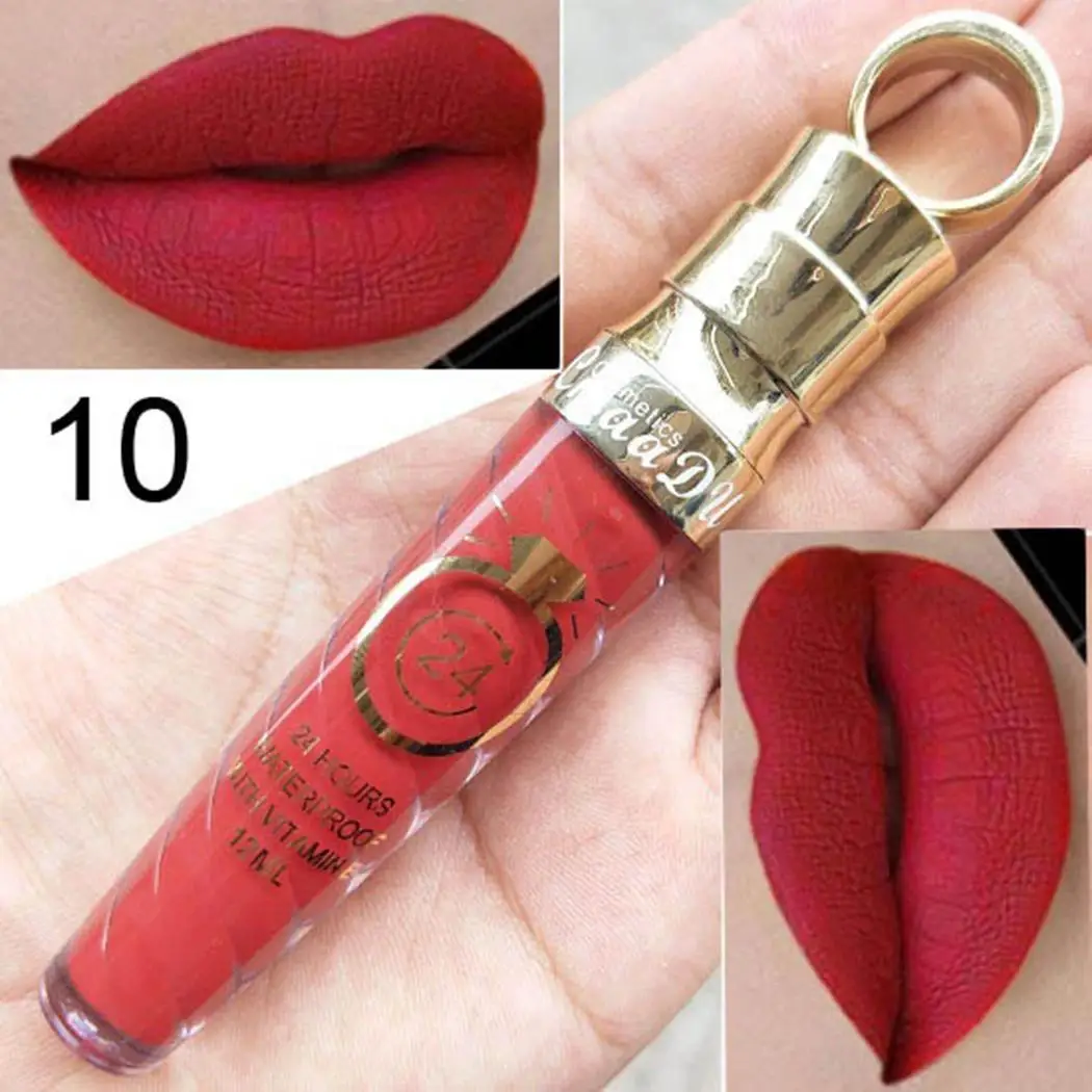 Новый макияж косметика матовый блеск для губ Стойкий цвет 1 Color 20 12 мл жидкая