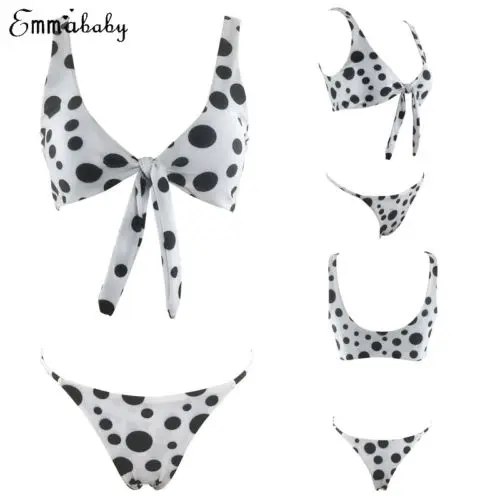 Women's Bandage Bikini Set Push-up Swimsuit High Waist Bathing Swimwear Fashion | Женская одежда