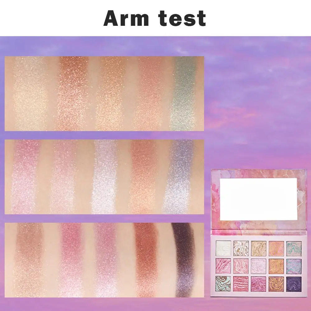 Профессиональная Косметика Палитра теней для век Красота глазурованный пигмент