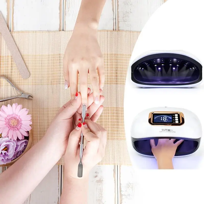Новая Сушилка для ногтей маникюра светодиодная УФ лампа 72 Вт отверждаемый Гель