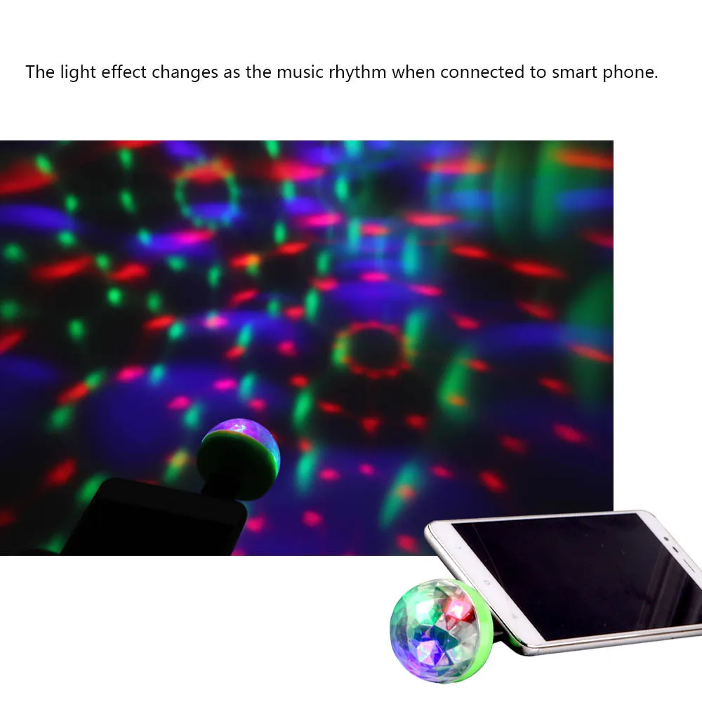 Мини USB led вечерние светильник s портативный хрустальный волшебный шар домашние