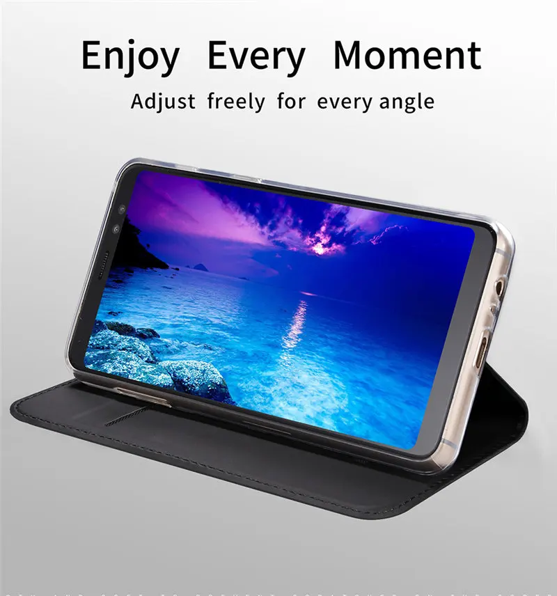 Умный чехол с откидной крышкой для Samsung A8 A6 A7 A5 A3 J3 J6 J5 J4 J2 Pro J7 Note 9 8 S9 S8 + S7 роскошный