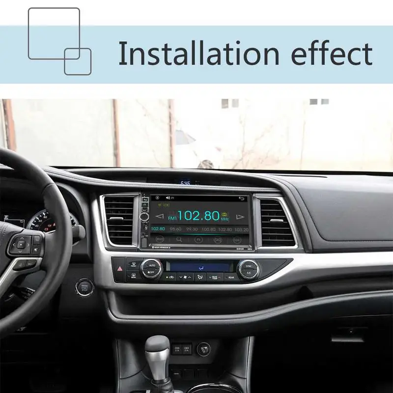 Автомобильный MP5-плеер с 7-дюймовым сенсорным экраном Android 7 1 Bluetooth GPS встроенным