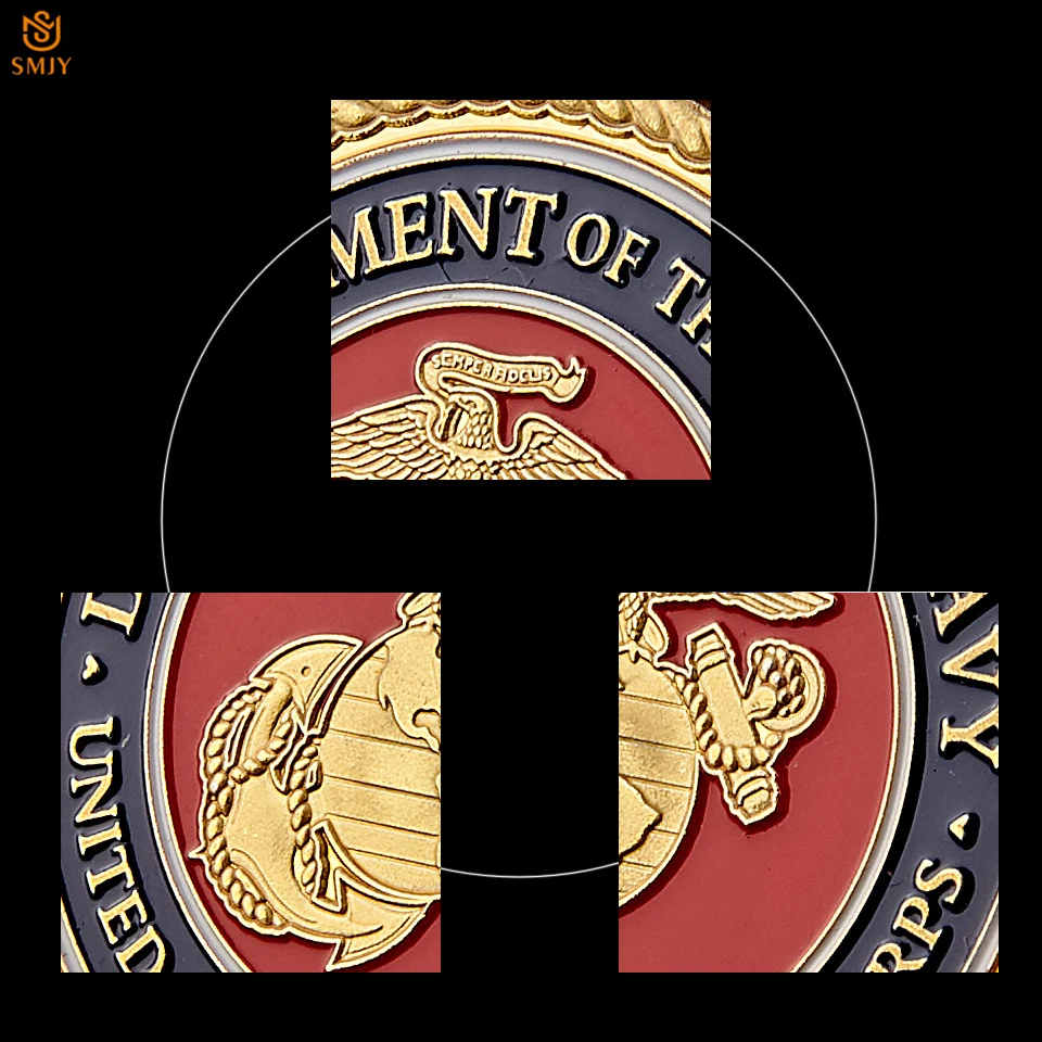 5 шт. памятная монета американского Морского корпуса военный флот