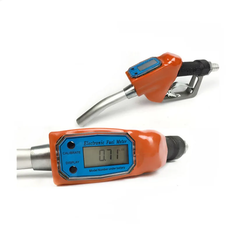 

Digital Flow Meter Indicator Fuel Gasoline Petrol Oil Refueling Gun Nozzle Aluminum Gas Station Refuel Injection Tools