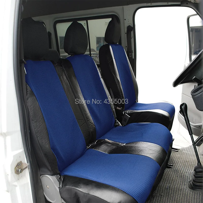 

Front seat cushion 1+2 Seat cover Four seasons universal For Truck Transporter/Van with Artificial Leather Interior Accessories