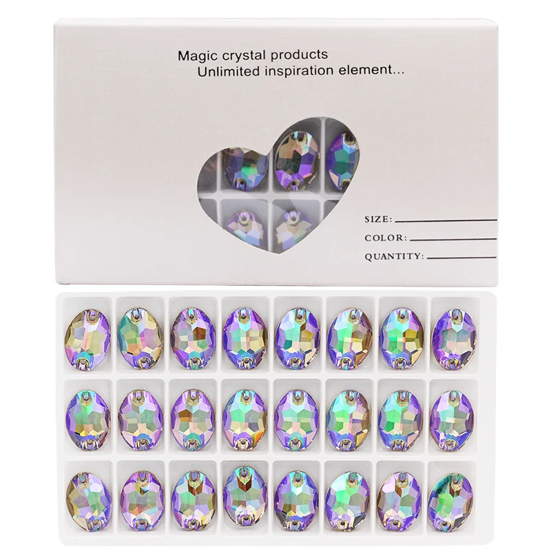 Astrobox стекло овальной формы Кристалл Плоская задняя сторона Стразы Сделай Сам